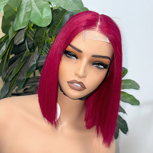 Perruque courte en cheveux humains naturels Orientfashion, pré-épilée avec des cheveux de bébé, perruques à dentelle frontale pour femmes noires, perruques droites à dentelle frontale - Product Image 5