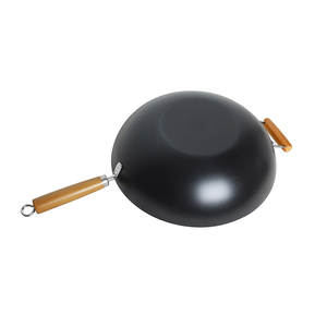 Wok En Acier Au Carbone 36cm Technologie De Nitruration Compatible Avec Les Cuisinieres a Gaz - Product Image 2