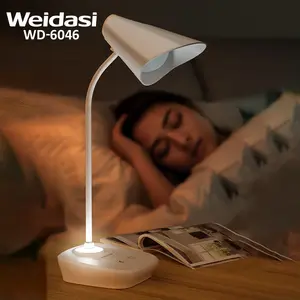 Wiederauf ladbare LED-Lese lampe für Tisch lampen mit Nachtlicht und USB-Eingangs anschluss