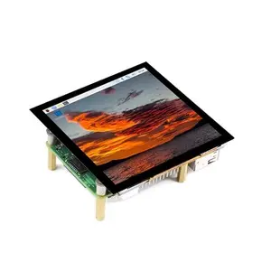 Roarkit 4 Inch Capacitief Touchscreen 720X720 Vierkant Ips Full-Fit LCD-Scherm Pc Monitor Voor Raspberry Pi 4 Jetson Nano
