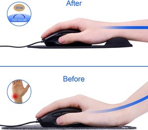 <span class=keywords><strong>Tapis</strong></span> de souris ergonomique en PU souple + microfibre avec repose-poignet antidérapant résistant à l'eau compatible avec les ordinateurs portables en stock - Product Image 5