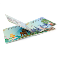 Impresión de Libros Infantiles de Cartón con Tapa Dura Personalizados Profesionales/Set de Libros de Cartón para Bebés