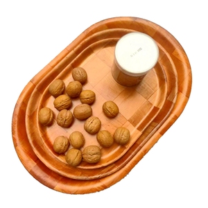 9*13 "inch thân thiện với môi bền đặc sản cho nhà bếp bằng gỗ Bát hình bầu dục thiết lập với màu sắc tự nhiên và gỗ thủ công mỹ nghệ - Product Image 5