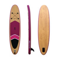 En Stock expédition rapide planche à pagaie gonflable en bois équipement de sports nautiques planche de surf ISUP à vendre