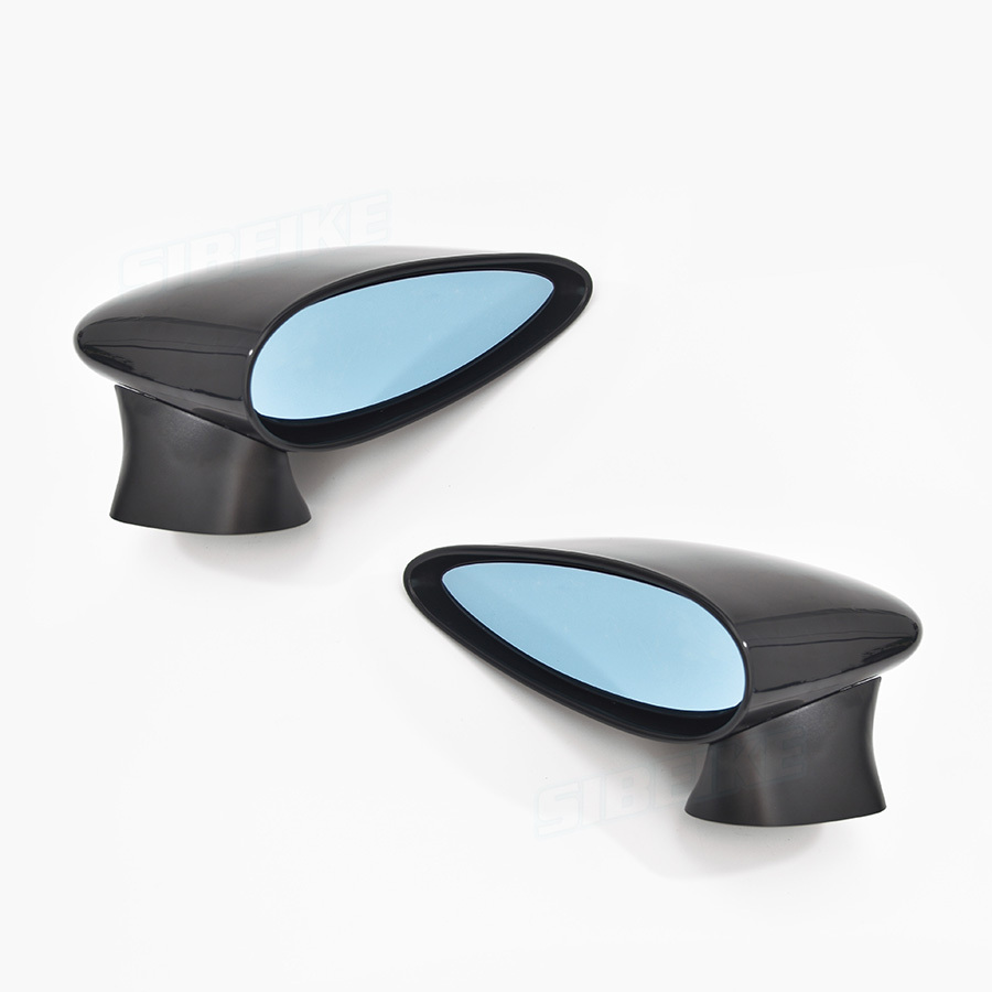 SR2 MOTOR F1 Style Black Side Mirrors For 96-00 Honda Civic EK 2/3DR – Manual Adjust Pair