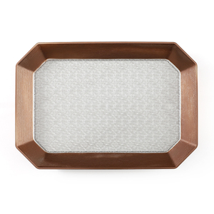 Fashion Creative Plate <strong>Plastic</strong> Transparent Gilded Edge Storage Jars Set Kitchen Fruit <strong>Dessert</strong> Candy Tea <strong>Tray</strong> - Product Image 3