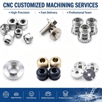 Pièces usinées CNC sur mesure, pièces tournées CNC, composants filetés, arbres à bride et disques à fente OEM