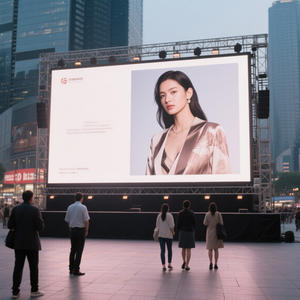 Tablero de pantalla LED P3.91 ligero 500*1000mm solución de alquiler de pared de video de aluminio fundido a presión interior y exterior - Product Image 3