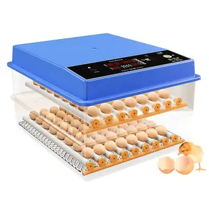 Mini dual power automatic poultry egg incubator poulet parts128 eggs for sale