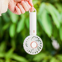 Nouvelle mode Simple petit ventilateur à main USB charge extérieur pratique suspendu Mini ventilateur