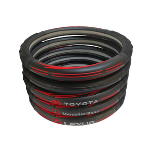 Cubierta elástica de cuero para volante de coche para todas las estaciones, accesorios antideslizantes para automóviles para coches modelo A5 y A6 - Product Image 5