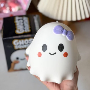 Jouet Squishy Géant Fantôme Mignon avec Nœud Papillon, à Rebond Lent, Anti-stress, Cadeaux de Fête Saisonniers, Fournisseur en Gros - Product Image 4