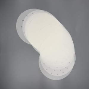 Papier de cuisson rond perforé en silicone antiadhésif 36GSM, résistant à la chaleur, qualité alimentaire, pour dim sum et boulangerie - Product Image 6