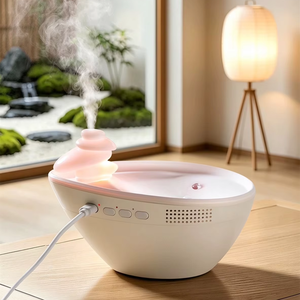 Nuovo Creativo Umidificatore a Goccia d'Acqua con Altoparlante, Illuminazione Colorata Silenziosa, Regalo per Camera da Letto, Ufficio, Natale - Product Image 1