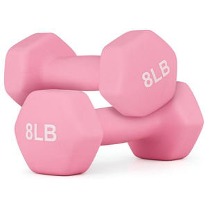 Ladies Holder Color <span class=keywords><strong>Front</strong></span> Squat Children Fitness Practice Home Neoprene Iron Dumbbell Set - Product Image 5