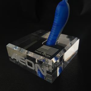 <span class=keywords><strong>Base</strong></span> d'affichage de bloc acrylique en plexiglas transparent de haute qualité avec logo gravé au laser - Product Image 4