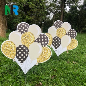 Welcome Home Alphabet Corrugated <b>Plastic</b> Happy Birthday <b>Letter</b> Yard Card Sign UV Resistant Eco-friendly High Impact Custom Color - Product Image 4