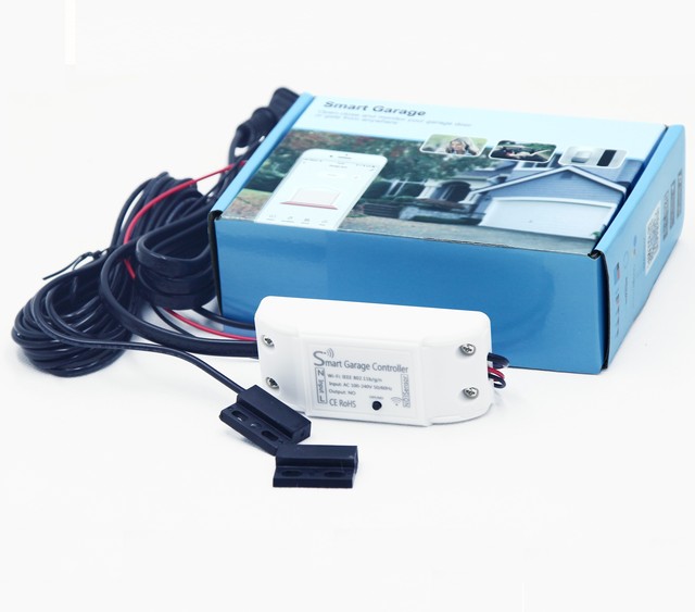 Smart WiFi Garage Door Opener Remote Controller  Compatible with Alexa Google Assistant  No Hub Required