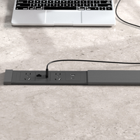 Intelligente Mehrfachsteckdose mit USB Typ-C Stromanschluss, Aluminium-Schiebeabdeckung, OEM-Muster, Großbestellung