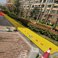 Revêtement pulvérisé pour piste d'athlétisme de stade, conforme à la norme EN 14877, épaisseur standard de 13 mm, pour campus philippin