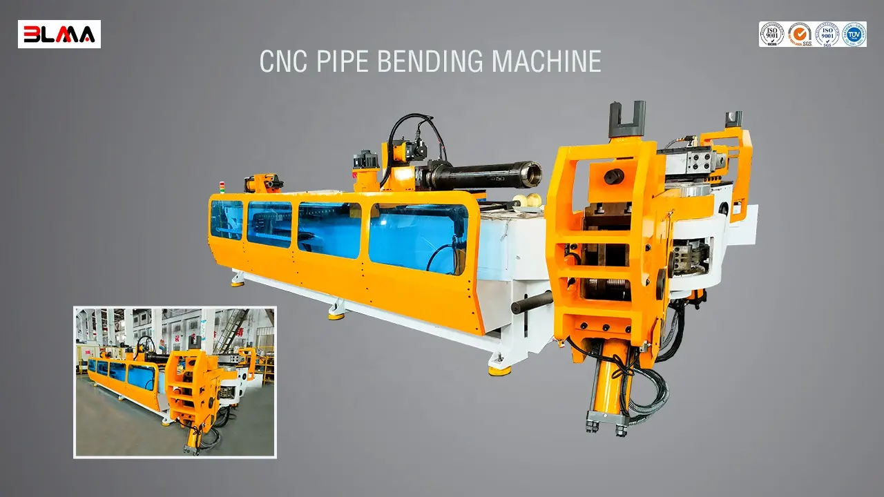 BLMA 130CNC tam otomatik 4 eksen CNC tüp ve boru bükme makinesi paslanmaz çelik bakır alüminyum tüp bükme makinesi