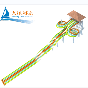 Tobogán de agua de fibra de vidrio, precio bajo de fábrica, para proyecto de parque acuático comercial, pulpo gigante, parque de atracciones/Hotel complejo - Product Image 6
