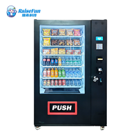 Distributeur automatique intelligent à écran tactile RaiseFun pour boissons et en-cas, avec bouton de changement de température, pour articles de vente au détail