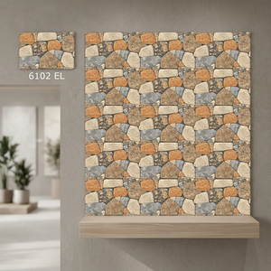 Carreaux muraux émaillés en céramique de qualité supérieure Prix le plus bas 25x37.5 Finition mate 250x375 Conception d'élévation 10x15 Fabricant indien - Product Image 5