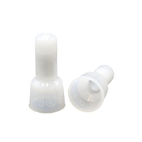 CE2X hızlı bağlantı naylon PA66 kapalı uç kıvrım konnektörleri 22-14AWG terminal blokları