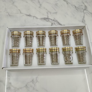 Juego de 6 Tazas de Té Marroquíes de Vidrio con Calcomanías Coloridas, Estilo Bohemio y Turco, para Café en Casa - Product Image 4
