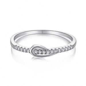 Dylam Fast Shipping Romantic Wedding Engagement Finer 925 Sterling <b>Thin</b> <b>Rings</b> AAAAA Cubic Zircon Silver <b>Ring</b> - Product Image 1