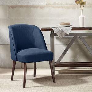 DB Bexley Contemporary Dining <b>Chair</b> with Rounded Back Light PU Leather for <b>Living</b> <b>Rooms</b> Restaurants and Home Office - Product Image 1