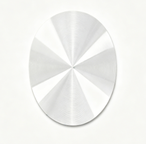 Wholesale Anodized Stamped <b>CD</b> Pattern Aluminum Sheet Special Shape Chamfer Edge Metal Decorative Plate <b>Custom</b> Silk Print Logo - Product Image 2