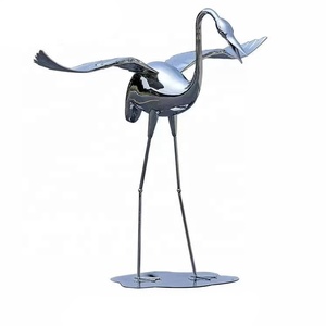 Escultura de <span class=keywords><strong>metal</strong></span> de cisne de acero inoxidable escultura de <span class=keywords><strong>metal</strong></span> oxidado estatua de pájaro escultura de jardín <span class=keywords><strong>metal</strong></span> - Product Image 2