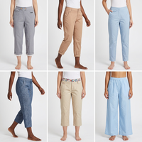 Pantalones Cortos de Algodón para Mujer de Segunda Mano, Ropa Usada al por Mayor, Pantalones Capri Grado A, Exportación de Ropa Usada