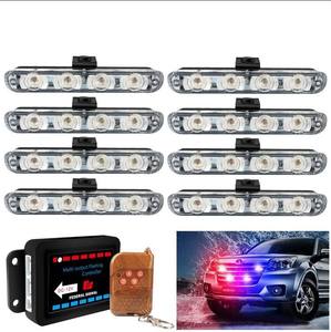 Nouvelle lampe de signalisation d'urgence sans fil télécommandée, lumière de décoration de voiture avec clignotants rouges et bleus, lampes d'avertissement automatiques - Product Image 1