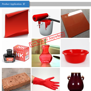 Nhà Máy Bán Buôn Fe2o3 Bột Nhựa/Cao Su 25Kg Túi 110 120 130 180 190 Sắt Oxit Sắc Tố Màu Đỏ Cho Bê Tông Cao Su Sắc Tố - Product Image 3