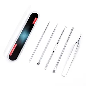 Blackhead Remover Tool,lalasis Pimple Popper Tool Kit Blackhead Extractor Tool for Face Comedone Zit Acne Whitehead