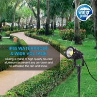 Outdoor-Hotel IP65 Wasserdichte COB-Aluminium-Bodenleuchte für Baumbeleuchtung mit 120° Abstrahlwinkel und >90 CRI