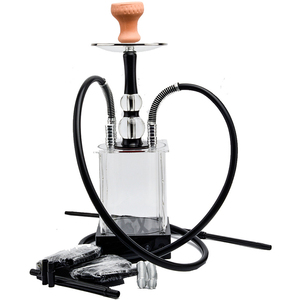 Großhandel große tragbare arabische Luxus 2 Rohr Schlauch Acryl elektrische Sheesha Schwerkraft Shisha Shisha Set Lounge Möbel Nargile