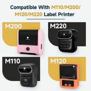 50x30mm vuông tự dính Sticker Trắng mô hình cho phomemo M110/M110s/M120/M200/M220 máy in nhãn - Product Image 2