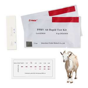 Набор для экспресс-тестирования на антитела к вирусу пастероза малорогатых травоядных животных (PPRV Ab) для овец и коз, 20 тестов/набор, CE - Product Image 1