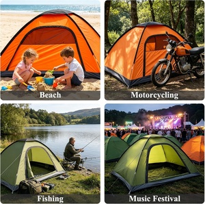 Tente de camping automatique instantanée pour 3-4 personnes, imperméable, pour l'extérieur, fabriquée par l'usine OEM - Product Image 5