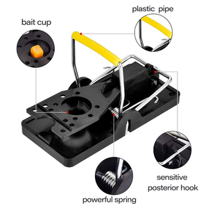 Piège à souris en plastique à déclenchement rapide, le plus vendu, fiable, fabriqué en Chine, tue-rats, action rapide, facile à nettoyer - Product Image 2