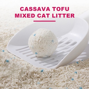 Litière pour chat en cassave et tofu, agglomérante rapide, écologique, de qualité alimentaire, en gros, sous marque blanche, à prix bas - Product Image 1