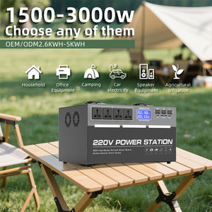ポータブル屋外発電所1500w 2000w 3000w太陽エネルギーシステムLifepo4 MPPTコントローラ付き - Product Image 5