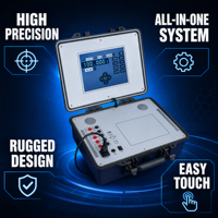 Calibrateur de compteur électrique portable TC6501, source de tension et de courant AC/DC avec écran tactile couleur LCD de 8 pouces
