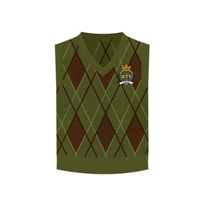 <strong>Men</strong> 2026 New Fashion Loose Diamond-shaped Texture <strong>Knitted</strong> Vest Sweater Vintage Sleeveless <strong>Waistcoat</strong> Chic Tops - Product Image 3