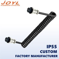 Connecteur de câble spiralé femelle-femelle JOYL GX12 pour la commande d'automatisation industrielle