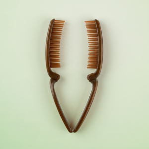 Sisir rambut profesional ringan portabel Logo kustom sisir rambut lipat Klasik & modis dengan bulu nilon untuk menghilangkan kusut - Product Image 3